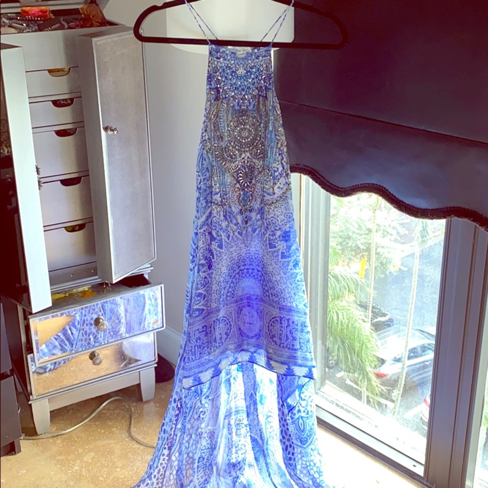 Camila mini dress with long overlay